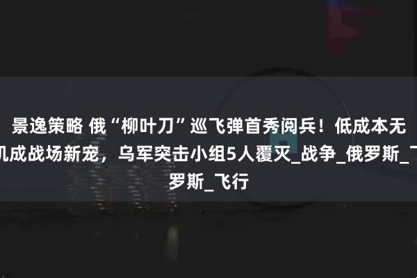 景逸策略 俄“柳叶刀”巡飞弹首秀阅兵！低成本无人机成战场新宠，乌军突击小组5人覆灭_战争_俄罗斯_飞行